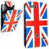 Sony Xperia Go ST27i Leather Flip Case English Flag